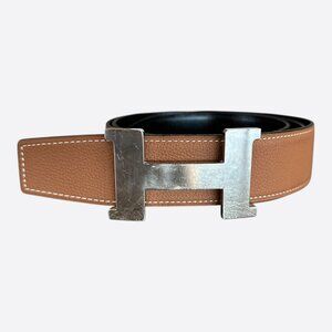 Hermes Brown & Black Reversible H Belt